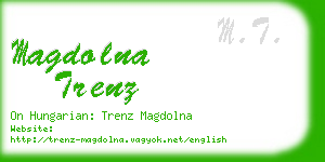 magdolna trenz business card